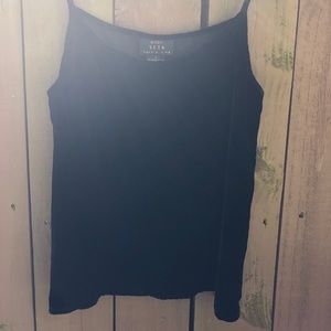 Mods Seta King Black Velvet Cami Top (Large)
